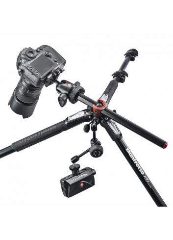 Manfrotto MT190CXPRO4 | Karbonowy statyw foto-wideo 190XPRO Carbon z kolumną Rapid, udźwig do 15 kg, wysokość do 160 cm Manfrott