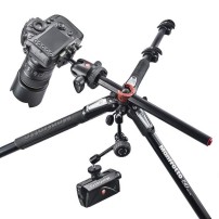 Manfrotto MT190CXPRO4 | Karbonowy statyw foto-wideo 190XPRO Carbon z kolumną Rapid, udźwig do 15 kg, wysokość do 160 cm Manfrott