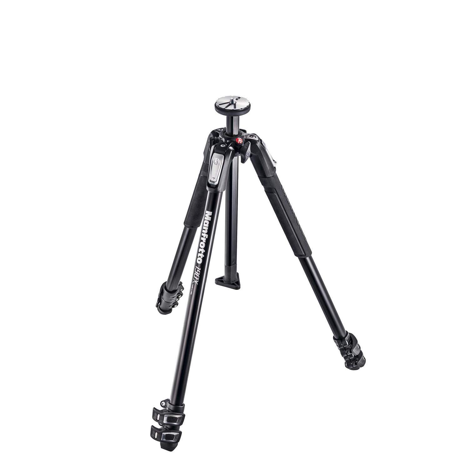 Manfrotto MT190X3 | Aluminiowy statyw foto-wideo 190X3 z kolumną Rapid, udźwig do 15 kg, wysokość do 160 cm Manfrotto - 1