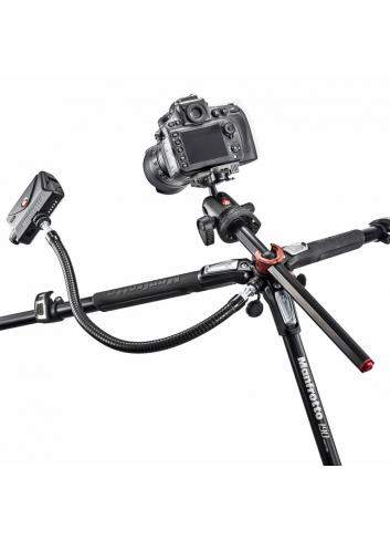 Manfrotto MT190XPRO3 | Aluminiowy statyw foto-wideo 190XPRO z przestawną kolumną Rapid, udźwig do 15 kg, wysokość do 160 cm Manf