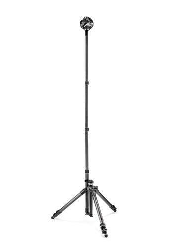 Manfrotto MTCFVR | Karbonowy statyw do wideo VR 360 z gniazdem na przedłużkę MBOOM, udźwig do 18 kg, wysokość do 160 cm Manfrott