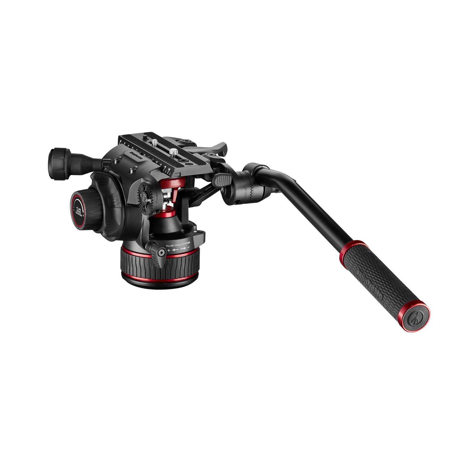 Manfrotto MVH608AH (Nitrotech 608) | Profesjonalna głowica wideo, płynna przeciwwaga od 0 do 8 kg, udźwig do 14 kg Manfrotto - 1