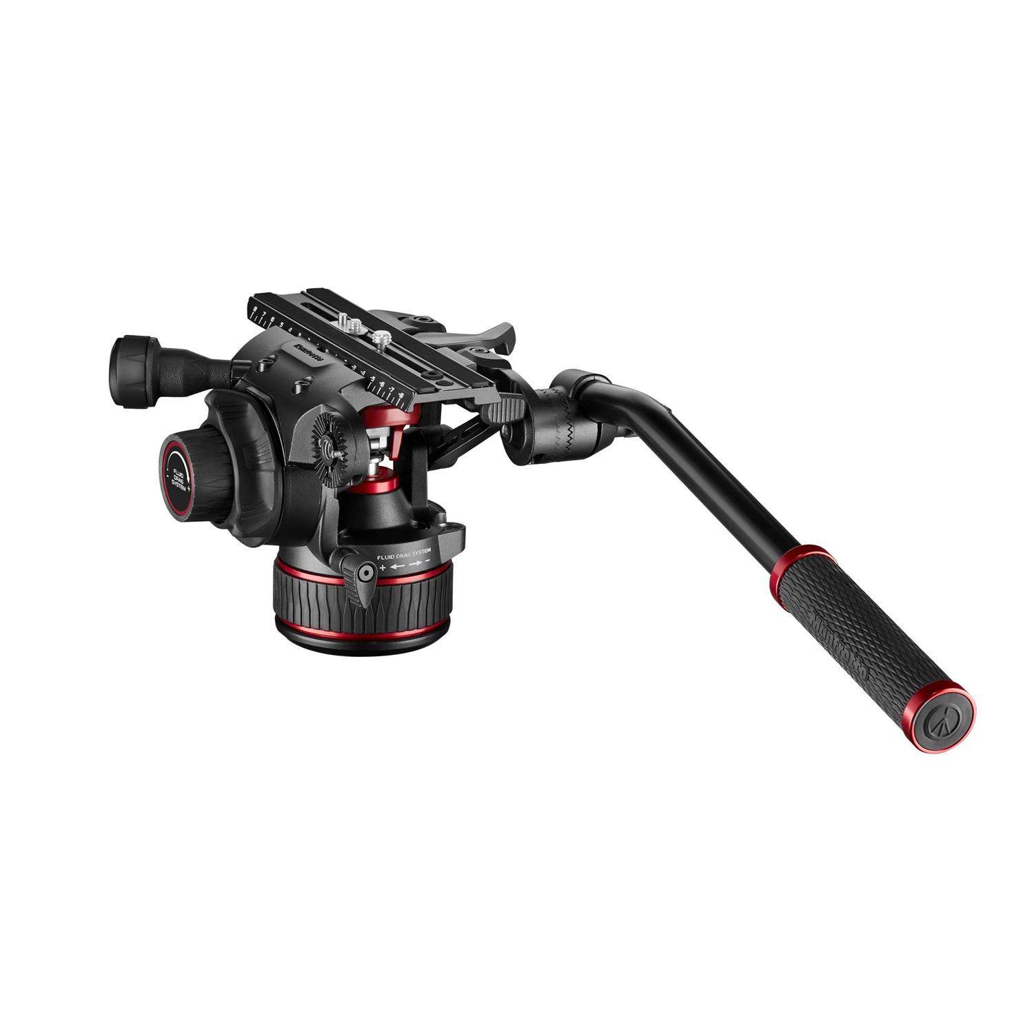 Manfrotto MVH612AH (Nitrotech 612) |  Profesjonalna głowica wideo, płynna przeciwwaga od 4 do 12 kg, udźwig do 18 kg Manfrotto -