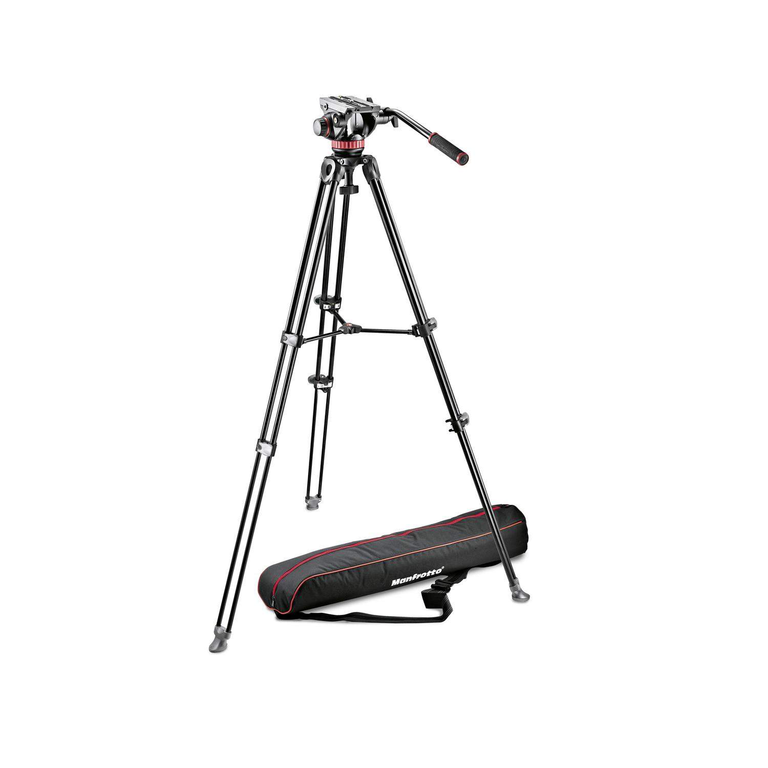Manfrotto MVK502AM-1 | Aluminiowy statyw wideo MVT502AM z głowicą MVH502AH, udźwig do 7 kg, wysokość do 156 cm Manfrotto - 1