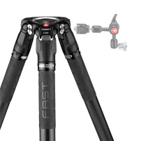 Manfrotto MVK504XSNGFC | Karbonowy statyw wideo 635 Single Fast Carbon z głowicą MVH504XAH, udźwig do 12 kg, wysokość do 171 cm 