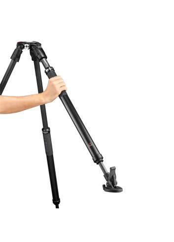 Manfrotto MVK504XSNGFC | Karbonowy statyw wideo 635 Single Fast Carbon z głowicą MVH504XAH, udźwig do 12 kg, wysokość do 171 cm 