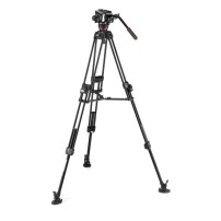 Manfrotto MVK504XTWINFA | Aluminiowy statyw wideo Twin Fast Alu z głowicą MVH504XAH, udźwig do 12 kg, wysokość 173 cm Manfrotto 