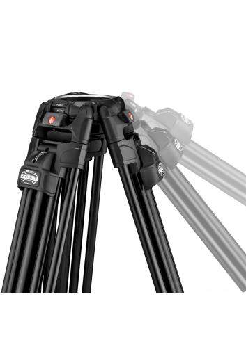 Manfrotto MVK504XTWINFA | Aluminiowy statyw wideo Twin Fast Alu z głowicą MVH504XAH, udźwig do 12 kg, wysokość 173 cm Manfrotto 