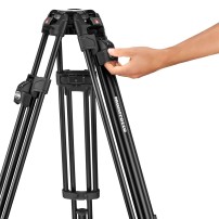 Manfrotto MVK504XTWINFA | Aluminiowy statyw wideo Twin Fast Alu z głowicą MVH504XAH, udźwig do 12 kg, wysokość 173 cm Manfrotto 