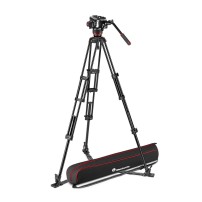 Manfrotto MVK504XTWINGA | Aluminiowy statyw wideo Twin Alu z głowicą MVH504XAH, udźwig do 12 kg, wysokość do 175 cm Manfrotto - 