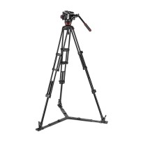 Manfrotto MVK504XTWINGA | Aluminiowy statyw wideo Twin Alu z głowicą MVH504XAH, udźwig do 12 kg, wysokość do 175 cm Manfrotto - 
