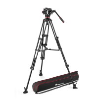 Manfrotto MVK504XTWINMA | Aluminiowy statyw wideo Twin Alu z głowicą MVH504XA, udźwig do 12 kg, wysokość do 169 cm Manfrotto - 1