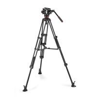 Manfrotto MVK504XTWINMA | Aluminiowy statyw wideo Twin Alu z głowicą MVH504XA, udźwig do 12 kg, wysokość do 169 cm Manfrotto - 2