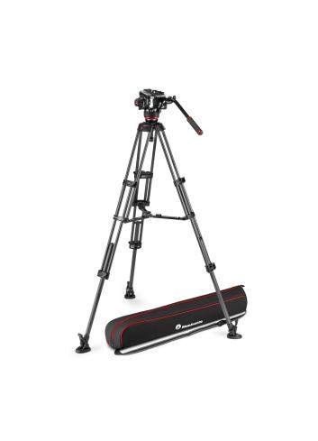 Manfrotto MVK504XTWINMC | Karbonowy statyw wideo Twin Carbon z głowicą MVH504XA, udźwig do 12 kg, wysokość do 169 cm Manfrotto -