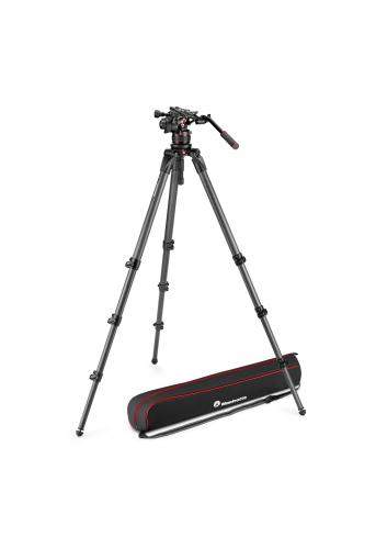 Manfrotto MVK612CTALL | Karbonowy statyw wideo 536 Single Carbon z głowicą MVH612AH, udźwig 18 kg, wysokość do 218 cm Manfrotto 
