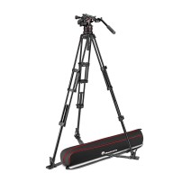 Manfrotto MVK612TWINGA | Aluminiowy statyw wideo Twin Alu z głowicą MVH612AH, udźwig do 18 kg, wysokość do 176 cm Manfrotto - 1
