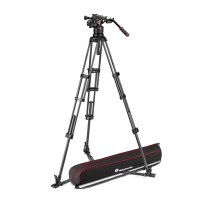 Manfrotto MVK612TWINGC | Karbonowy statyw wideo Twin Carbon z głowicą MVH612AH, udźwig do 18 kg, wysokość do 176 cm Manfrotto - 