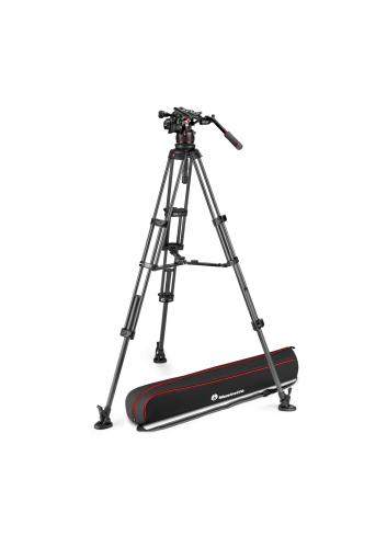 Manfrotto MVK612TWINMC | Karbonowy statyw wideo Twin Carbon z głowicą MVH612AH, udźwig do 18 kg, wysokość do 169 cm Manfrotto - 