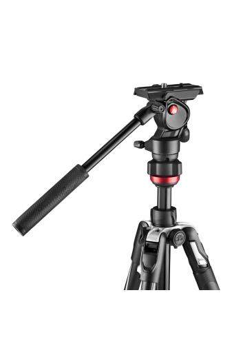 Manfrotto MVKBFRL-LIVE | Aluminiowy statyw wideo BeFree Live Lever z głowicą Live Fluid, udźwig do 4 kg, wysokość do 151 cm Manf