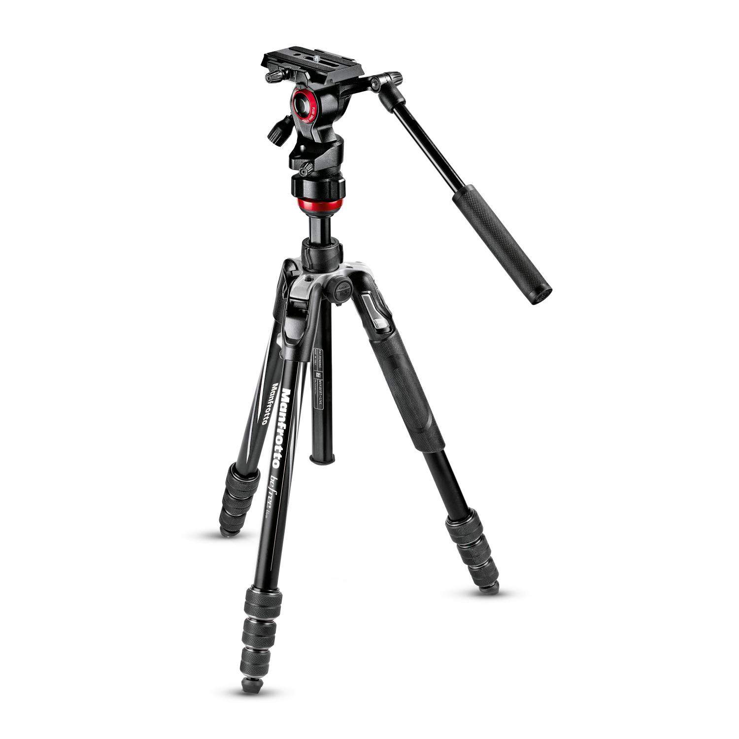 Manfrotto MVKBFRT-LIVE | Aluminiowy statyw wideo BeFree Live Twist z głowicą Live Fluid, udźwig do 4 kg, wysokość do 150 cm Manf