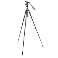 Manfrotto MVKBFRT-LIVE | Aluminiowy statyw wideo BeFree Live Twist z głowicą Live Fluid, udźwig do 4 kg, wysokość do 150 cm Manf