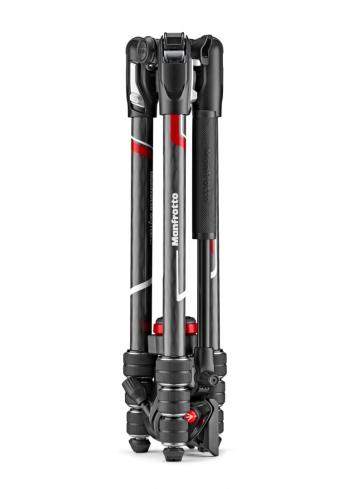 Manfrotto MVKBFRTC-LIVE | Karbonowy statyw wideo BeFree Live Twist Carbon z głowicą MVH400AH, udźwig do 4 kg, wysokość do 150 cm