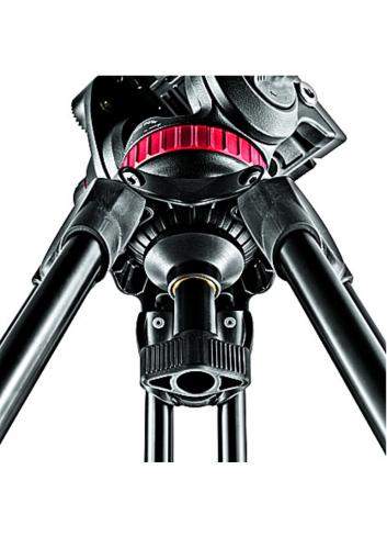 Manfrotto MVT502AM | Aluminiowy statyw wideo Twin Telecopic, udźwig do 15 kg, wysokość do 143 cm Manfrotto - 6