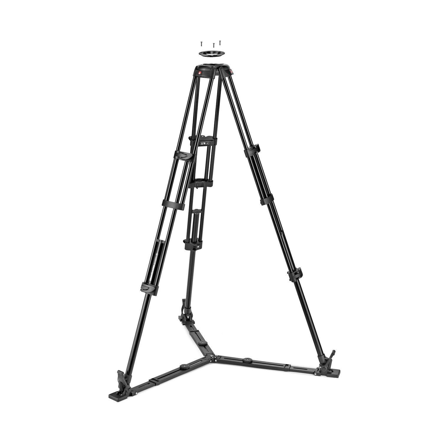 Manfrotto MVTTWINGA | Aluminiowy statyw wideo Twin Alu, udźwig do 25 kg, wysokość do 158 cm Manfrotto - 1