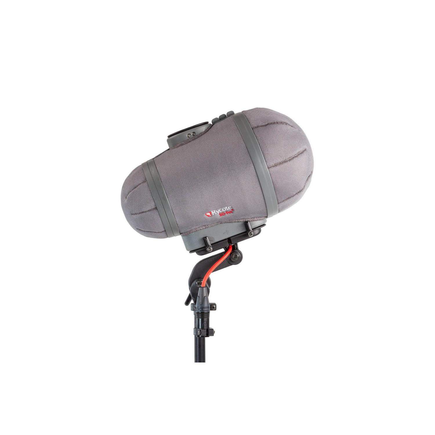 Rycote RYC089103 Cyclone Windshield Kit, Small | Osłona przeciwwietrzna do mikrofonu z uchwytem, XLR Rycote - 1
