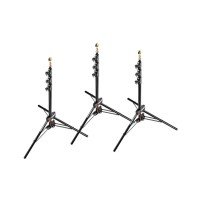Manfrotto 1051BAC-3 | Zestaw trzech aluminiowych statywów oświetleniowych, max. wys. 2.11 m, udźwig do 4 kg Manfrotto - 1
