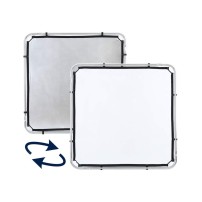Lastolite LL LR81143RC | Zestaw ramy Skylite 1.1 x 1.1 m z dyfuzorem -1.25EV, blendą Silver/White i torbą transportową Lastolite