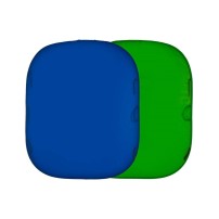Lastolite LL LC5687 | Tło tkaninowe, składane, dwustronne, Plain, Chromakey Green / Blue, zielone / niebieskie, 1.5 x 1.8 m Last