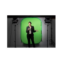 Lastolite LL LC5687 | Tło tkaninowe, składane, dwustronne, Plain, Chromakey Green / Blue, zielone / niebieskie, 1.5 x 1.8 m Last