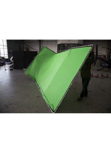 Lastolite LL LB7626 | Panoramiczne tło tkaninowe bez ramy, Panoramic Chromakey Green, zielone, 4 x 2.3 m Lastolite - 6