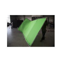 Lastolite LL LB7626 | Panoramiczne tło tkaninowe bez ramy, Panoramic Chromakey Green, zielone, 4 x 2.3 m Lastolite - 6