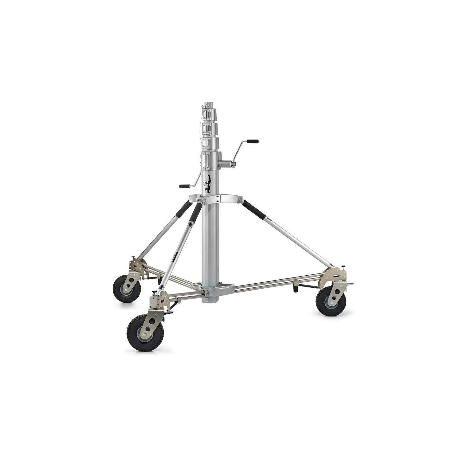 Avenger B7057FF (Long John Silver) | Stalowy statyw oświetleniowy z kółkami i hamulcami, wysokość 578 cm, udźwig 120 kg Avenger 