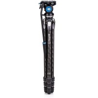 Benro Tortoise 24CLV+S4PRO (TTOR24CLVS4PRO) | Statyw wideo TTOR24CLV z głowicą wideo S4PRO, maks. wys. 158.5 cm, udźwig do 4 kg 