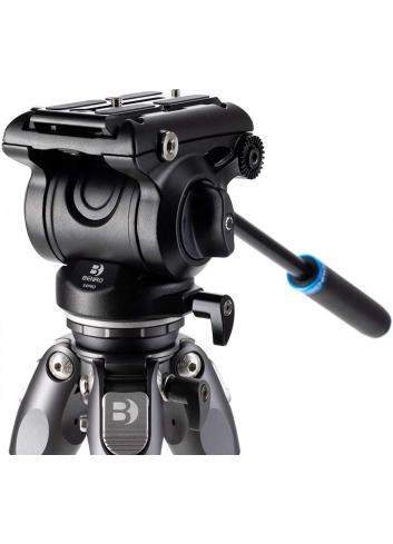 Benro Tortoise 24CLV+S4PRO (TTOR24CLVS4PRO) | Statyw wideo TTOR24CLV z głowicą wideo S4PRO, maks. wys. 158.5 cm, udźwig do 4 kg 