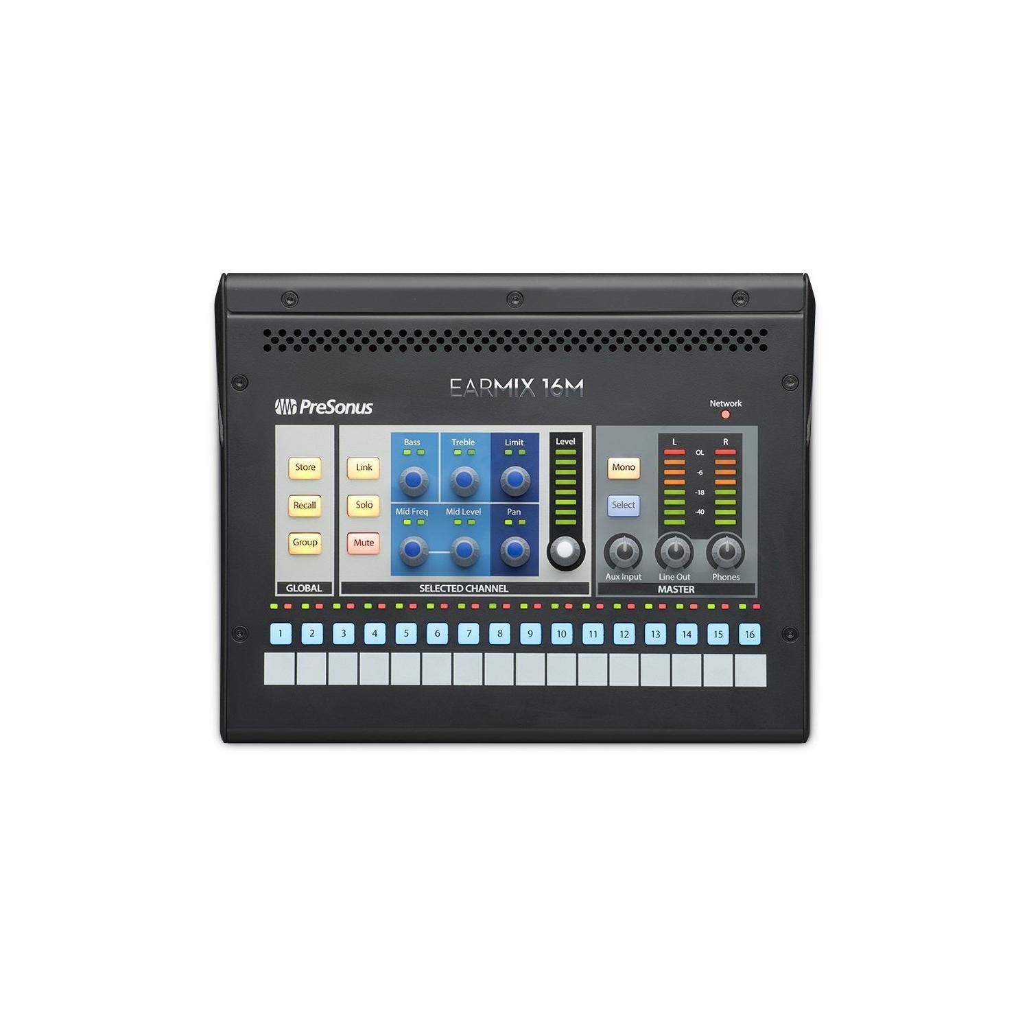 PreSonus EarMix 16M | Sieciowy mikser odsłuchu osobistego, mikser personalny PreSonus - 1