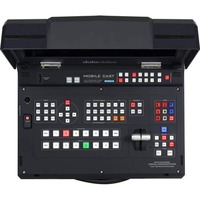 Datavideo HS-1300 | 6-kanałowy mikser wideo z możliwością streamingu, rejestracji i wbudowanym ekranem 17" Datavideo - 3