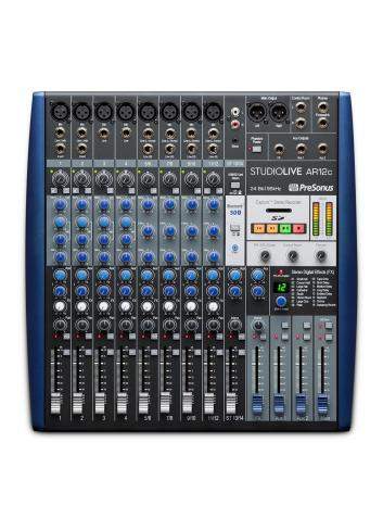 PreSonus StudioLive AR12C | 14-kanałowy mikser z interfejsem audio USB, Bluetooth 5.0 i rejestracją na karty SD PreSonus - 1