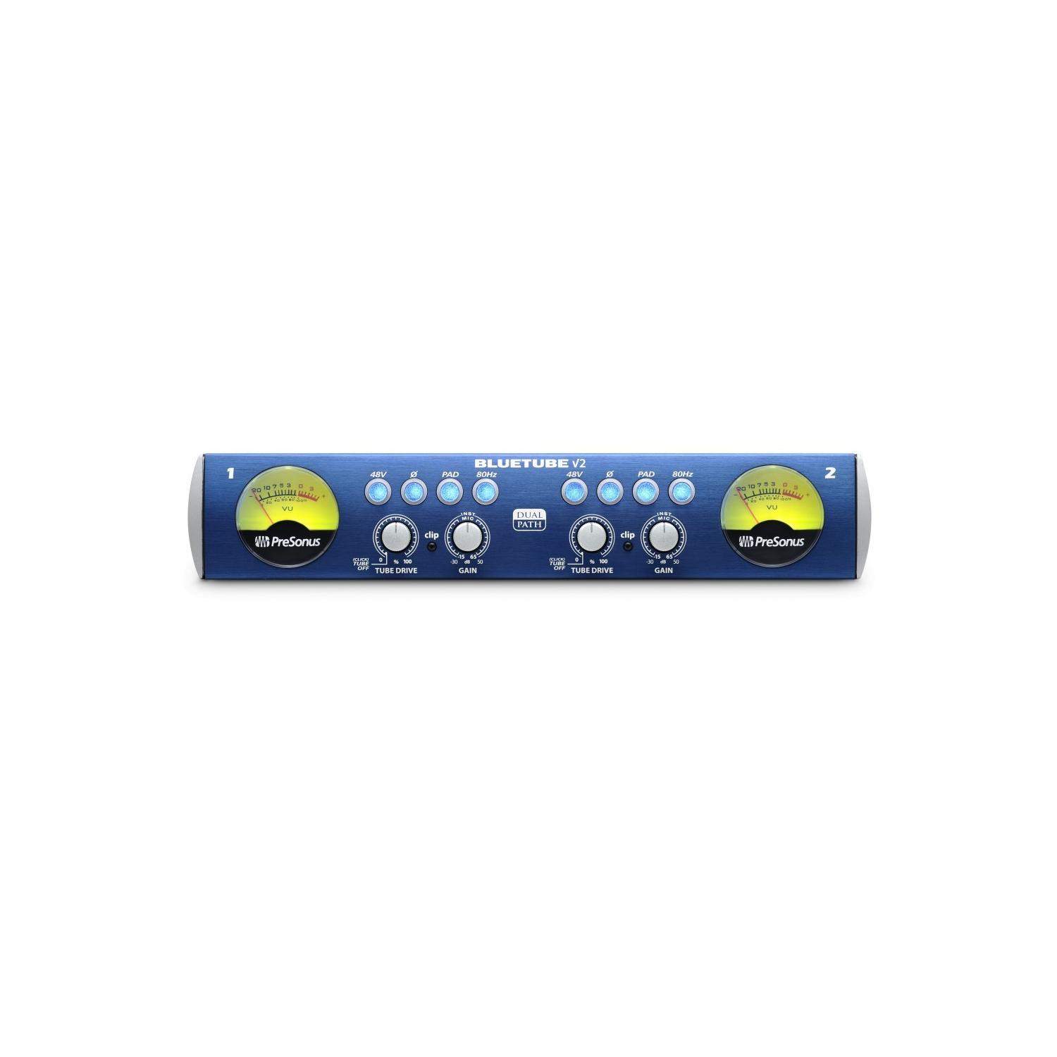 PreSonus BlueTube DP V2 | Dwukanałowy lampowy przedwzmacniacz mikrofonowo-instrumentalny, technologia DualPath PreSonus - 3