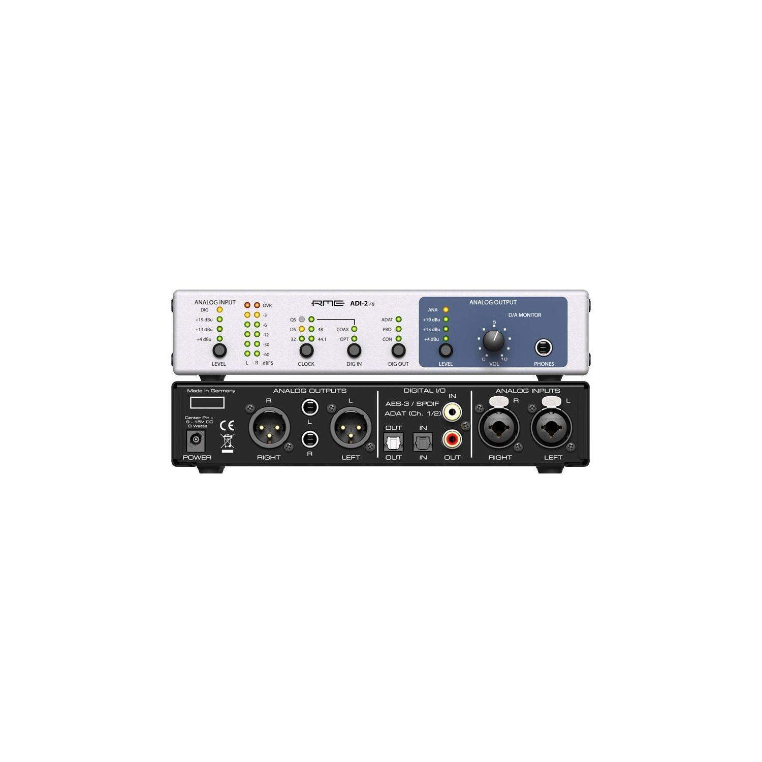 RME ADI-2 FS | Przetwornik AD/DA stereo, 24-bit/192kHz, SPDIF, TOSLINK, ADAT, AES/EBU RME - 1