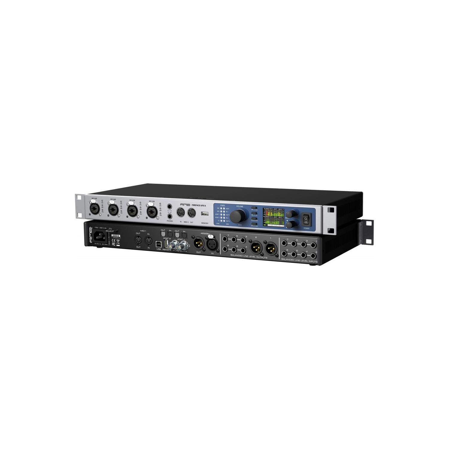 RME FireFace UFX II | Interfejs audio USB 30x30, 24-bit/192 kHz, ADAT, MIDI RME - 1