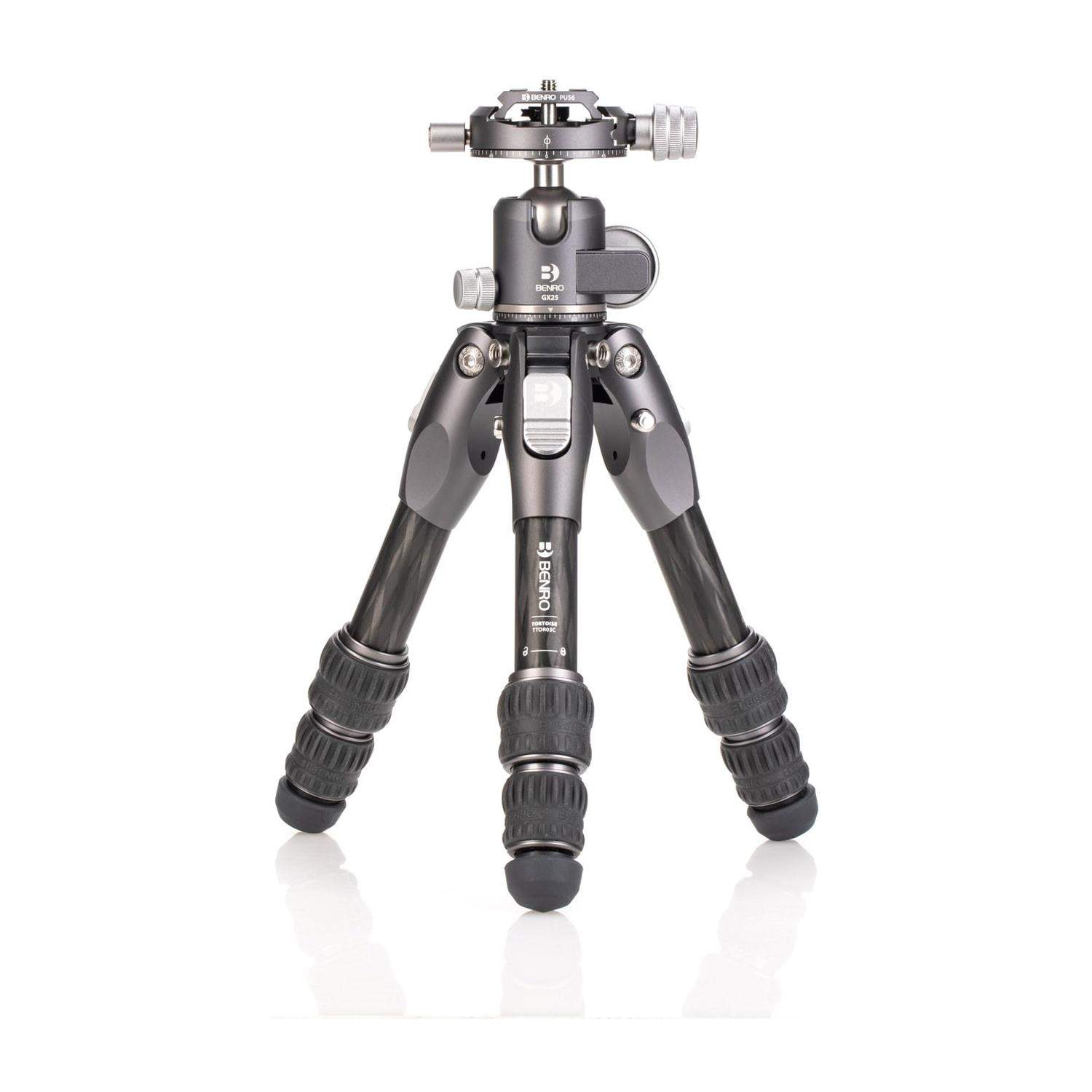 Benro Tortoise 03C+GX25 (TTOR03CGX25) | Statyw wideo TTOR03C z głowicą kulową GX25, maks. wys. 40 cm, udźwig do 8 kg Benro - 1