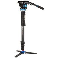 Benro A48FDS6PRO | Monopod wideo A48F z głowicą S6PRO, maks. wys. 177 cm, udźwig do 6 kg Benro - 1
