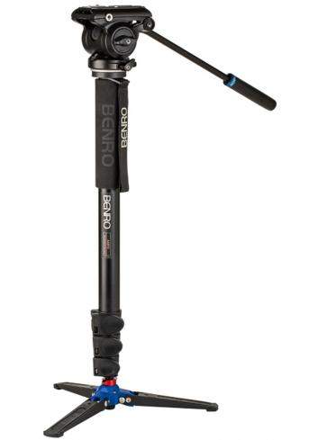 Benro A48FDS4PRO | Monopod wideo A48F z głowicą S4PRO, maks. wys. 174 cm, udźwig do 4 kg Benro - 1