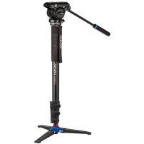 Benro A48FDS4PRO | Monopod wideo A48F z głowicą S4PRO, maks. wys. 174 cm, udźwig do 4 kg Benro - 1