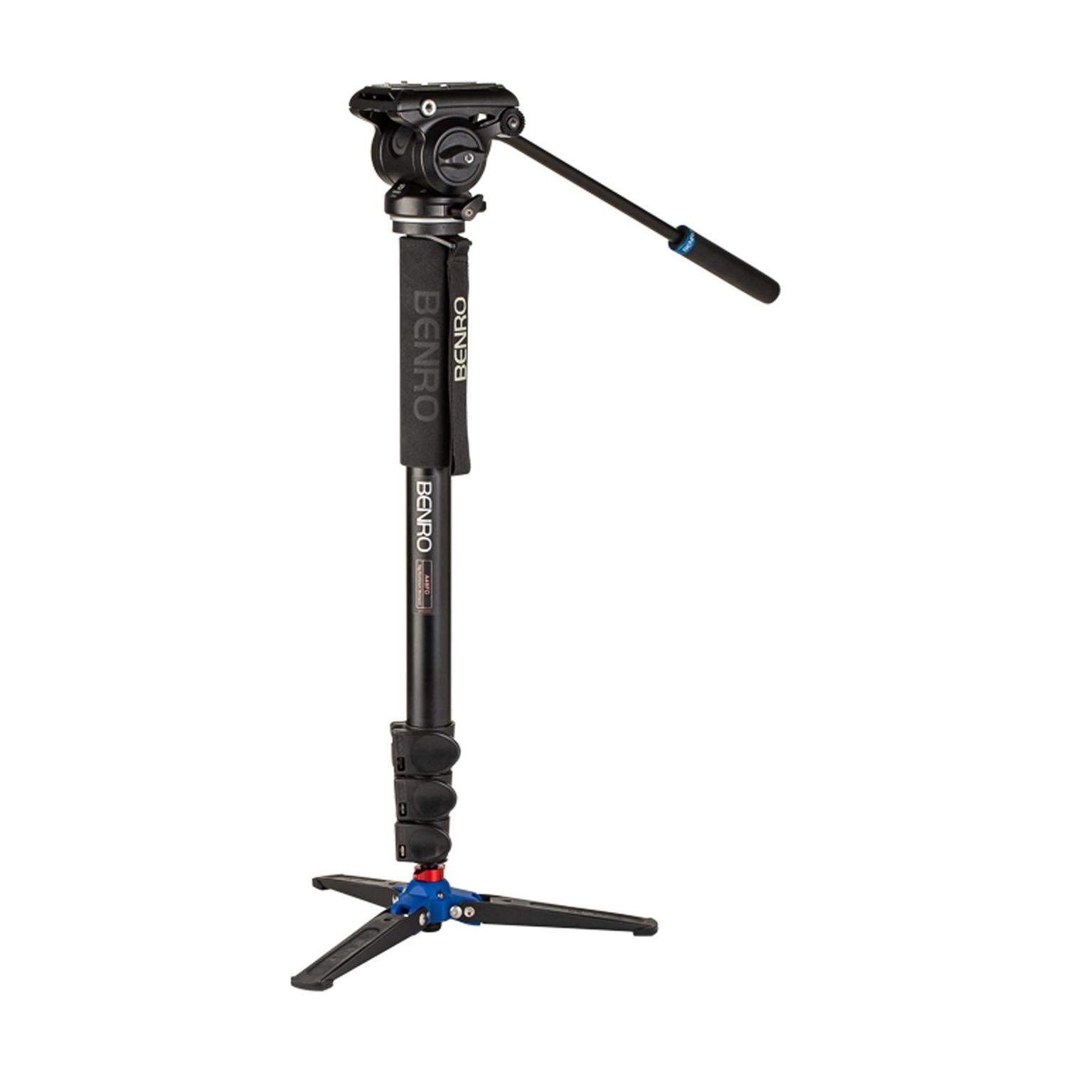 Benro A48FDS4PRO | Monopod wideo A48F z głowicą S4PRO, maks. wys. 174 cm, udźwig do 4 kg Benro - 1