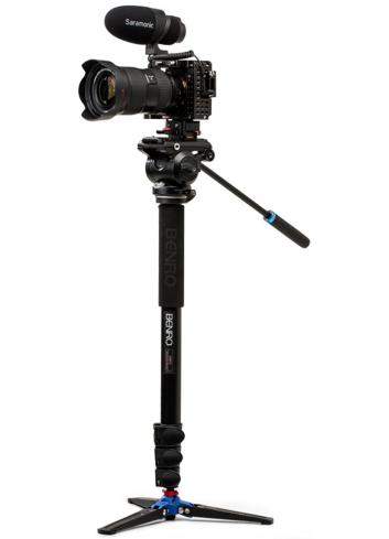 Benro A48FDS4PRO | Monopod wideo A48F z głowicą S4PRO, maks. wys. 174 cm, udźwig do 4 kg Benro - 1